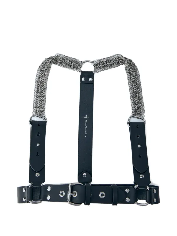 Vivienne Westwood レザーサスペンダー | ブラック | FARFETCH JP
