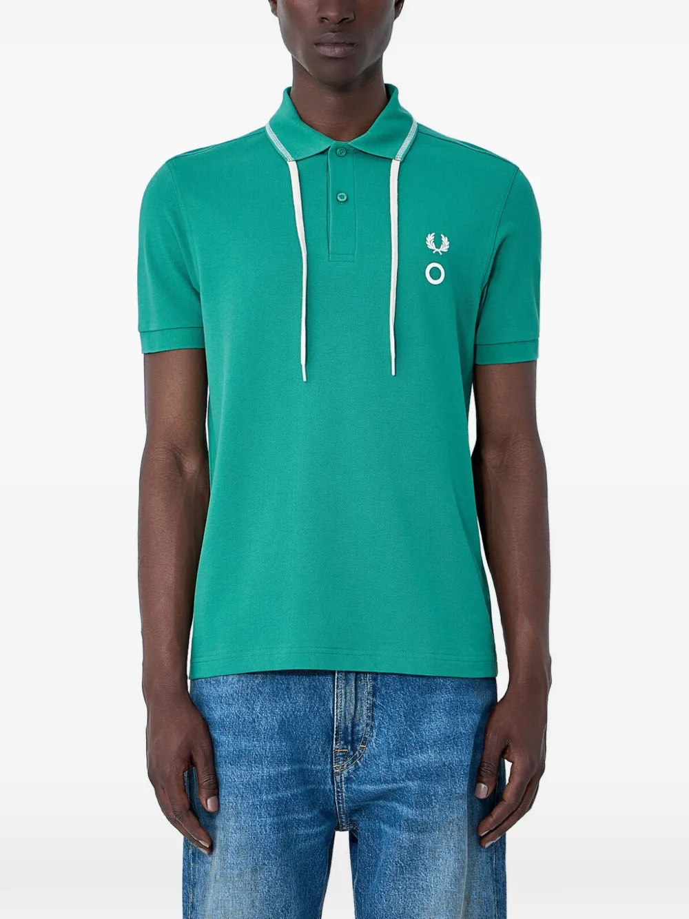 Fred Perry X Craig Green logo-embroidered polo shirt - Verde
