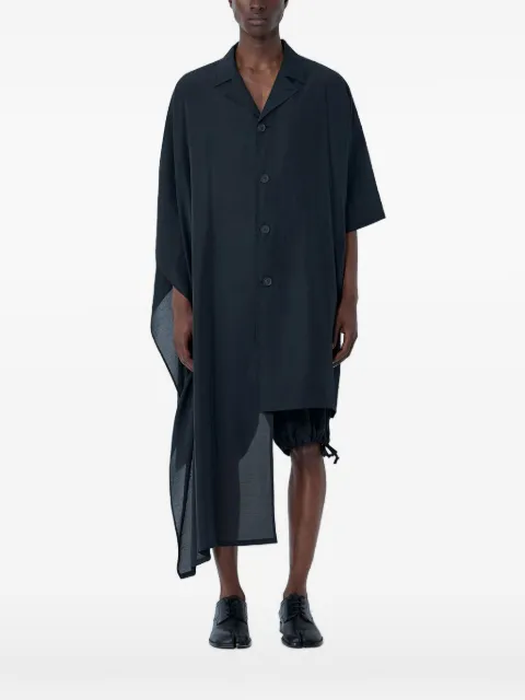 Yohji Yamamoto short-sleeve buttoned shirt