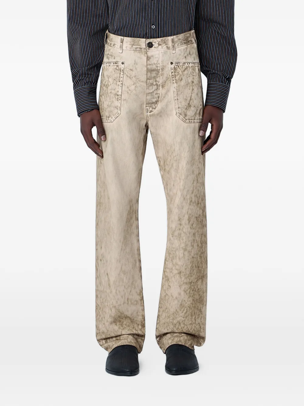 Vivienne Westwood logo-patch five-pocket jeans - Toni neutri