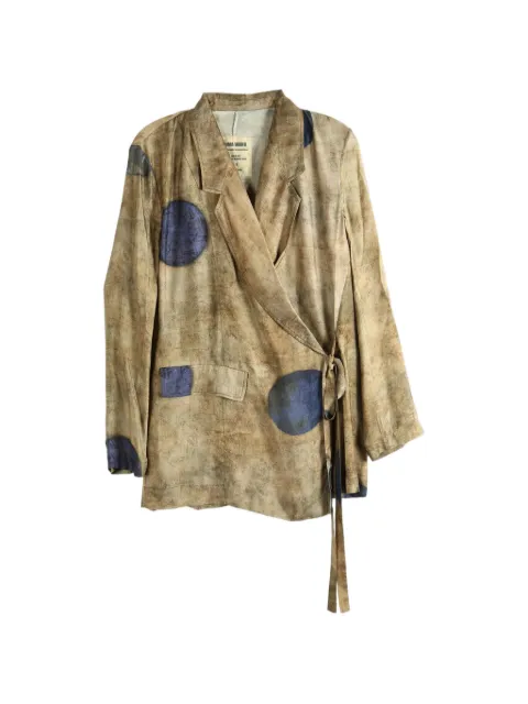 Uma Wang polka-dot wrap jacket