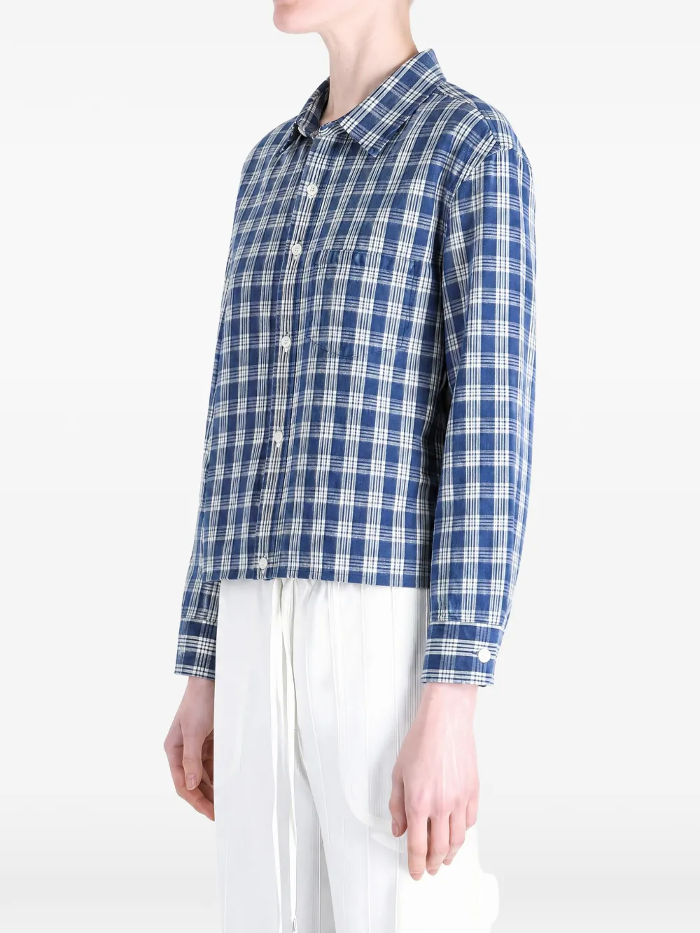 Polo Ralph Lauren Geruit button-up shirtjack Blauw