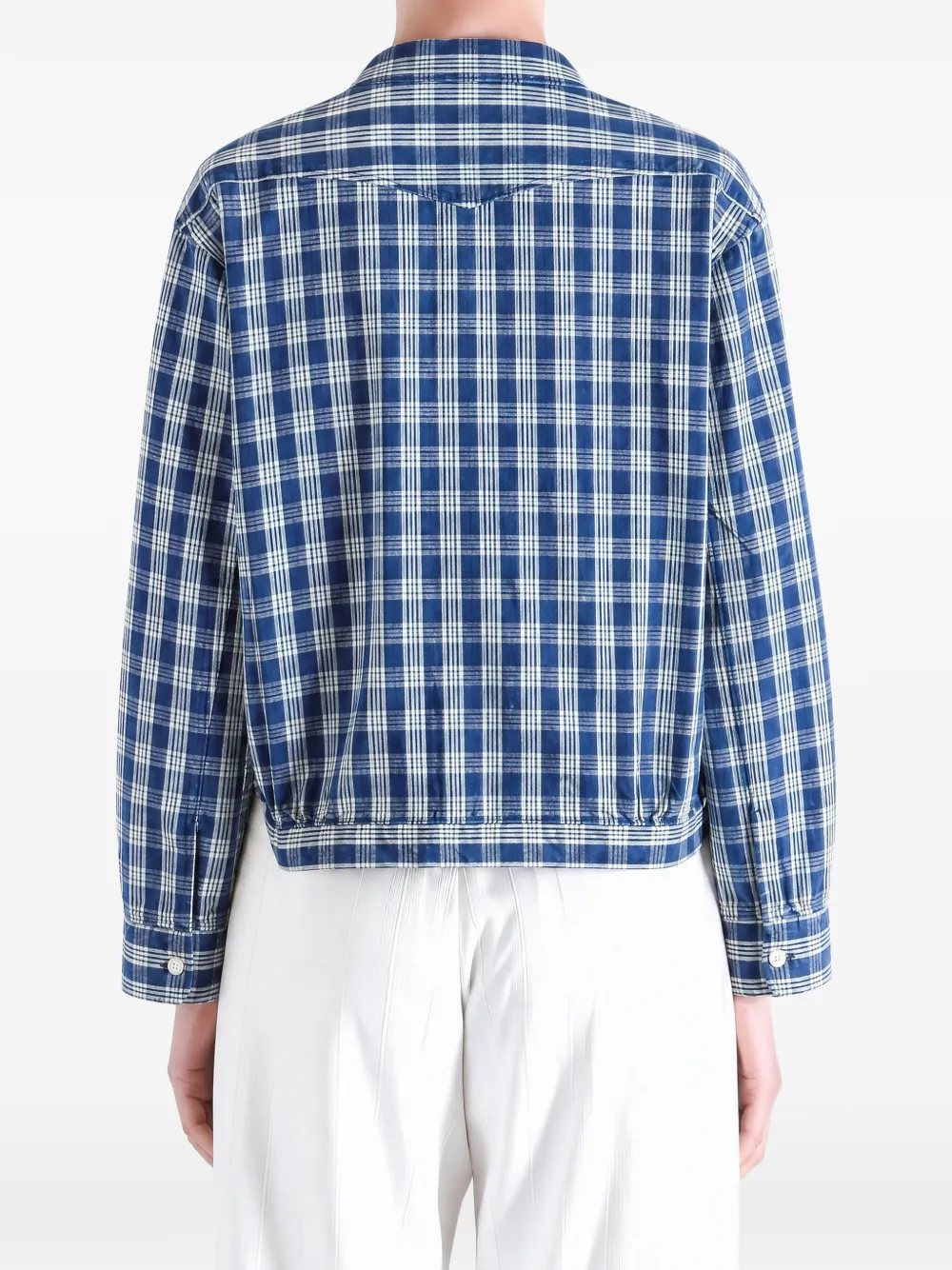 Polo Ralph Lauren Geruit button-up shirtjack Blauw