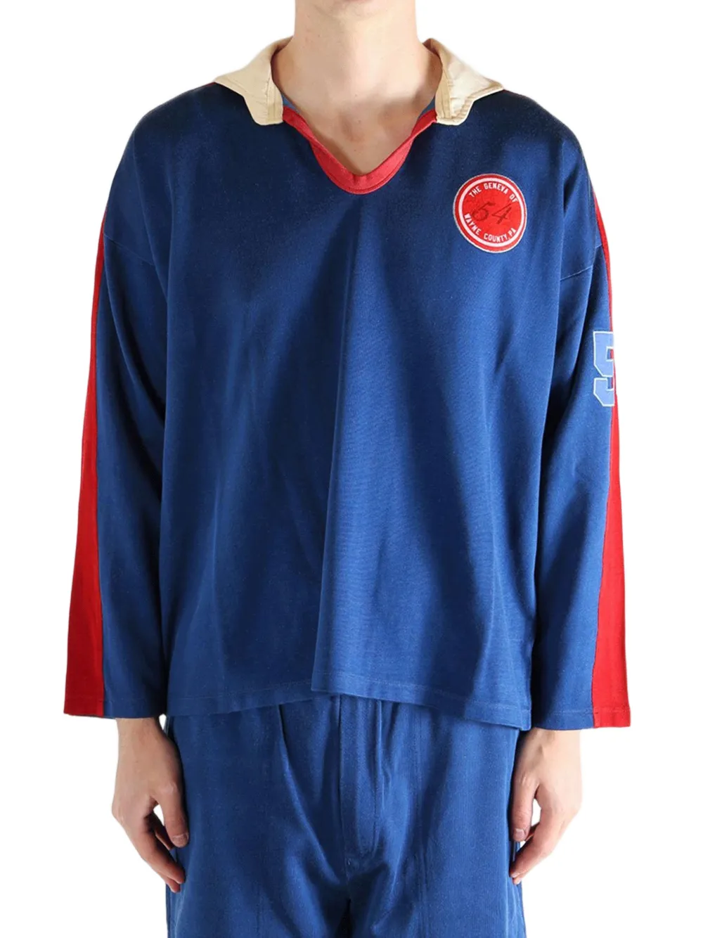 BODE Lakewood overhemd met logopatch en vlakken Blauw