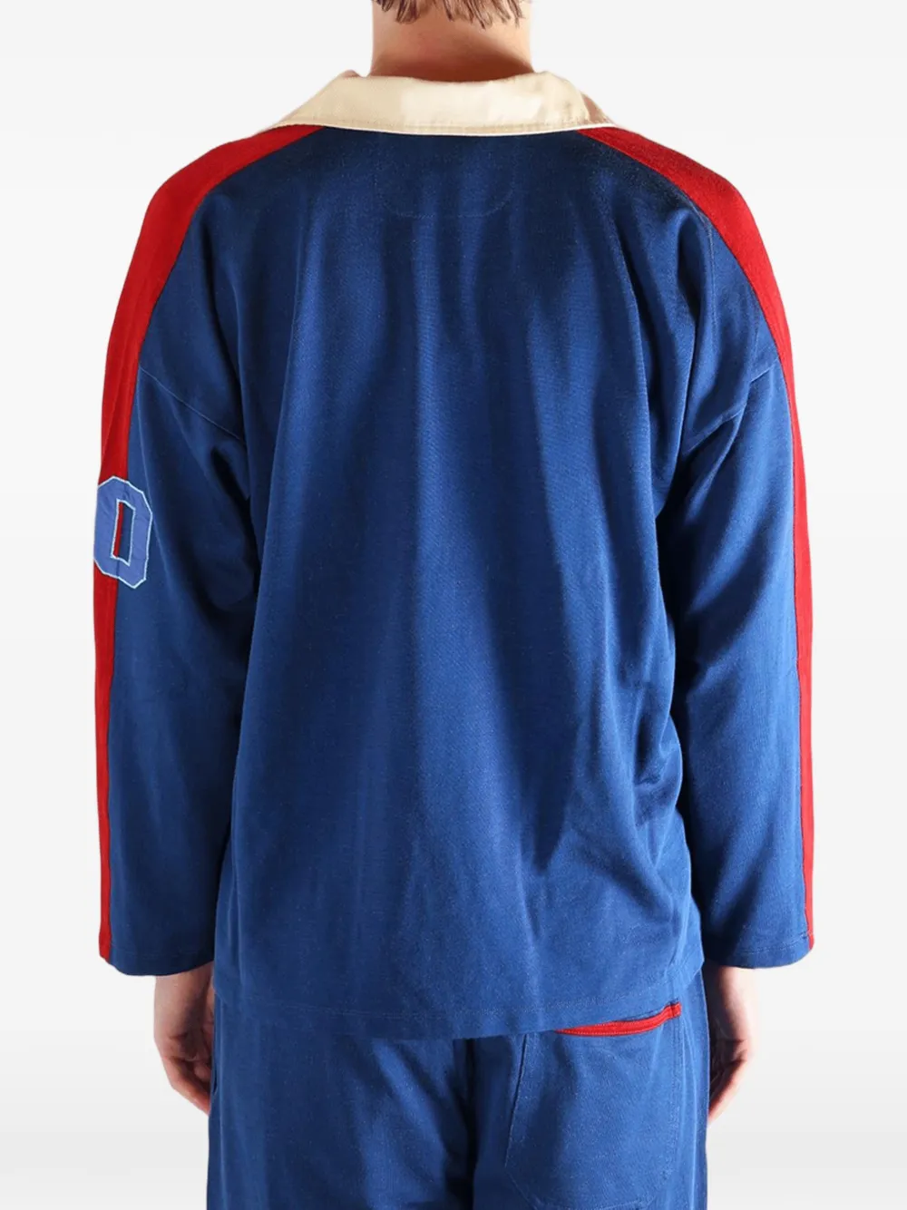 BODE Lakewood overhemd met logopatch en vlakken Blauw