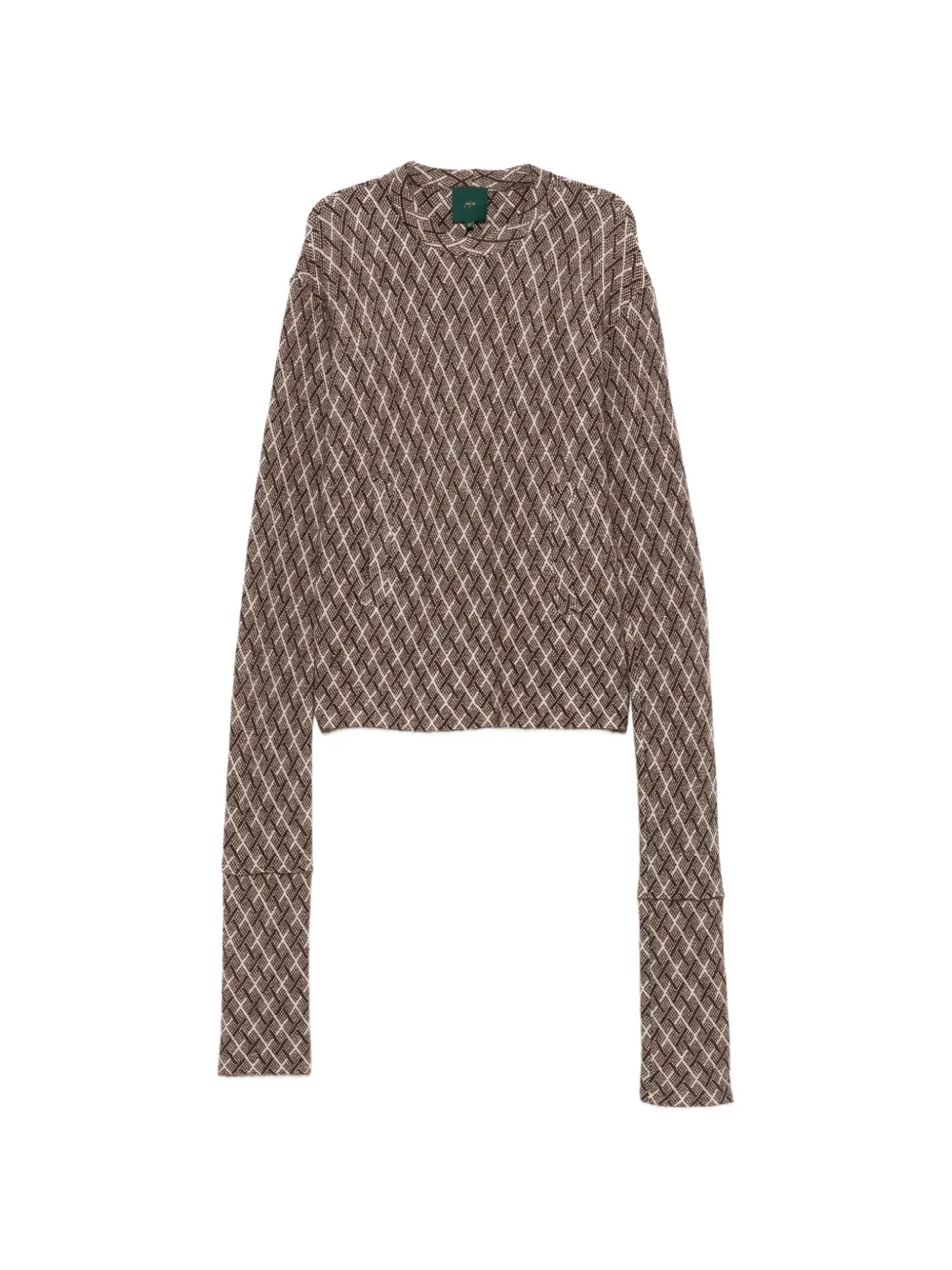 Jejia Carla patterned sweater - Marrone