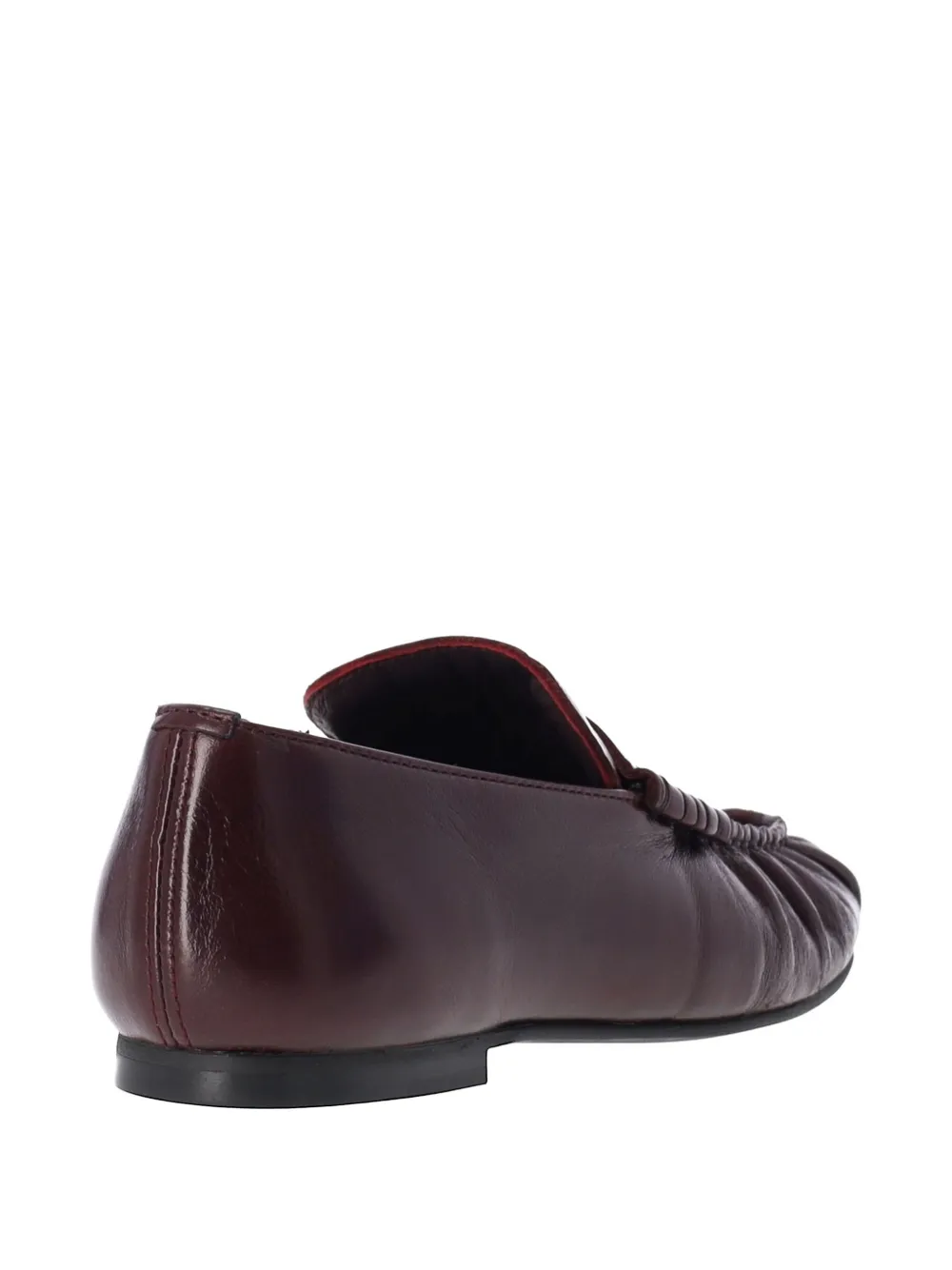 ALOHAS Aven pleated loafers Rood