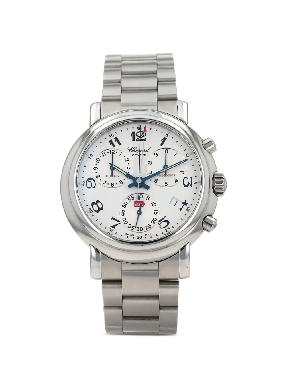 Pre-owned Chopard 2010 Mille Miglia In Stainless Steel 39mm Watch In White
