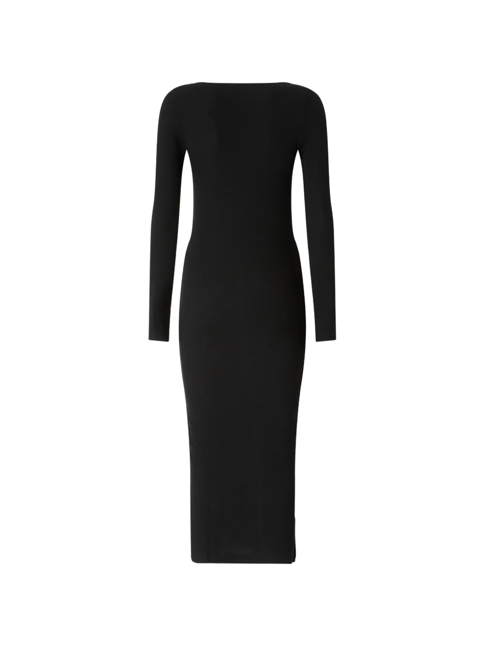 PINKO Midi-jurk met ruches en veiligheidsspeld Zwart