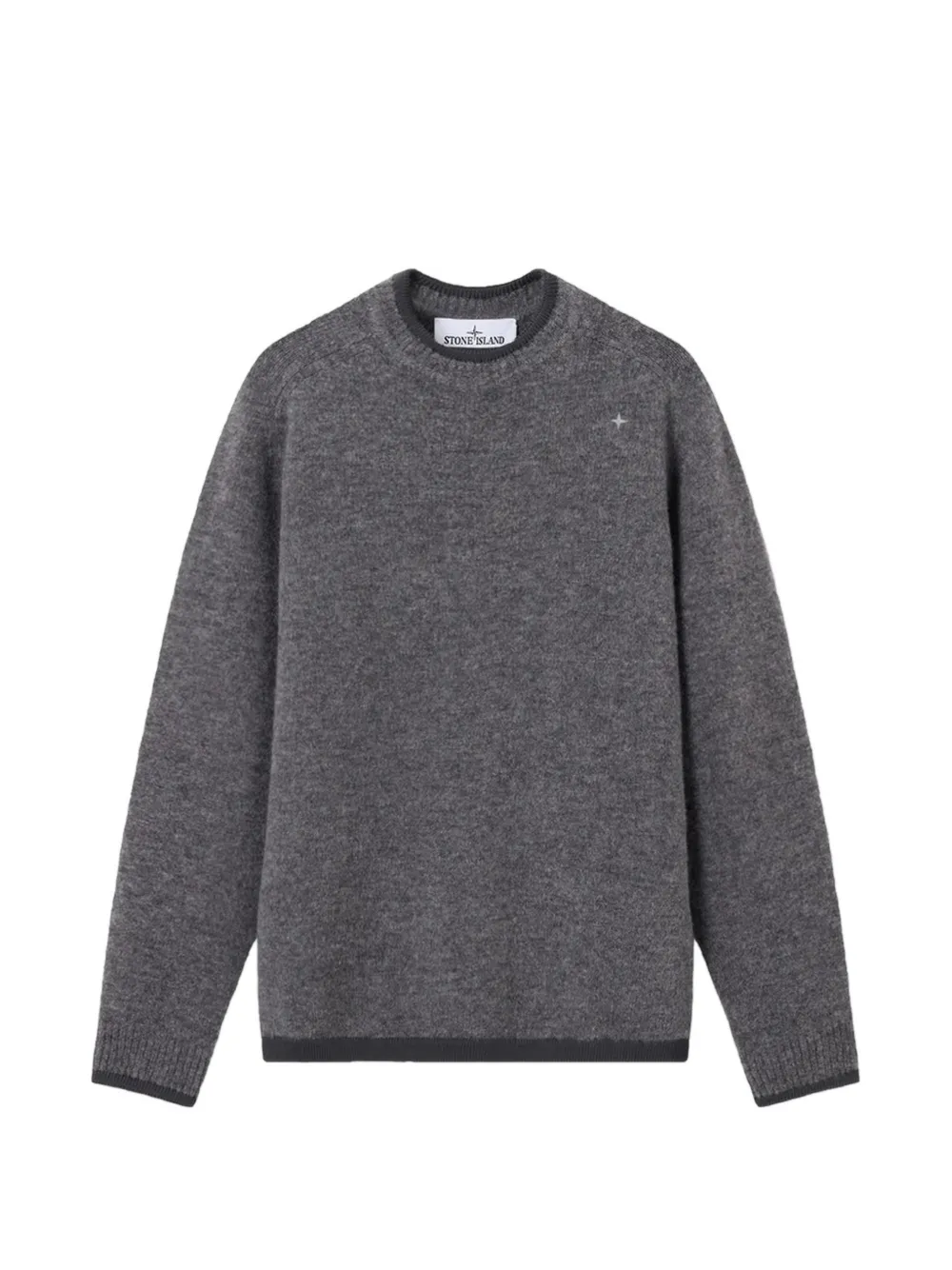Stone Island 5100028 Brushed wool_s.I. Stellina Grijs