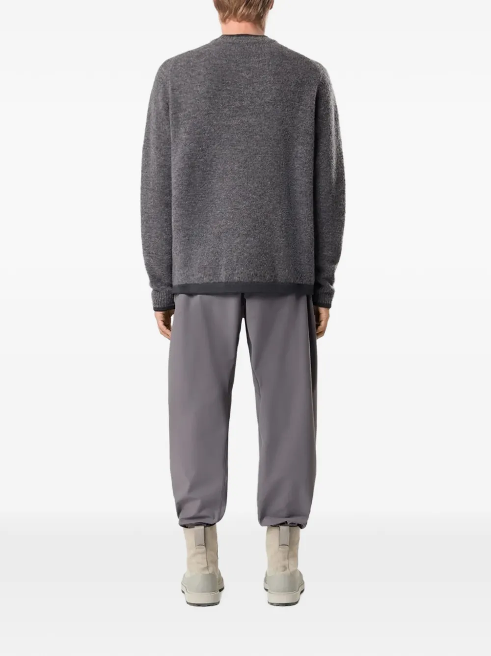 Stone Island 5100028 Brushed wool_s.I. Stellina Grijs