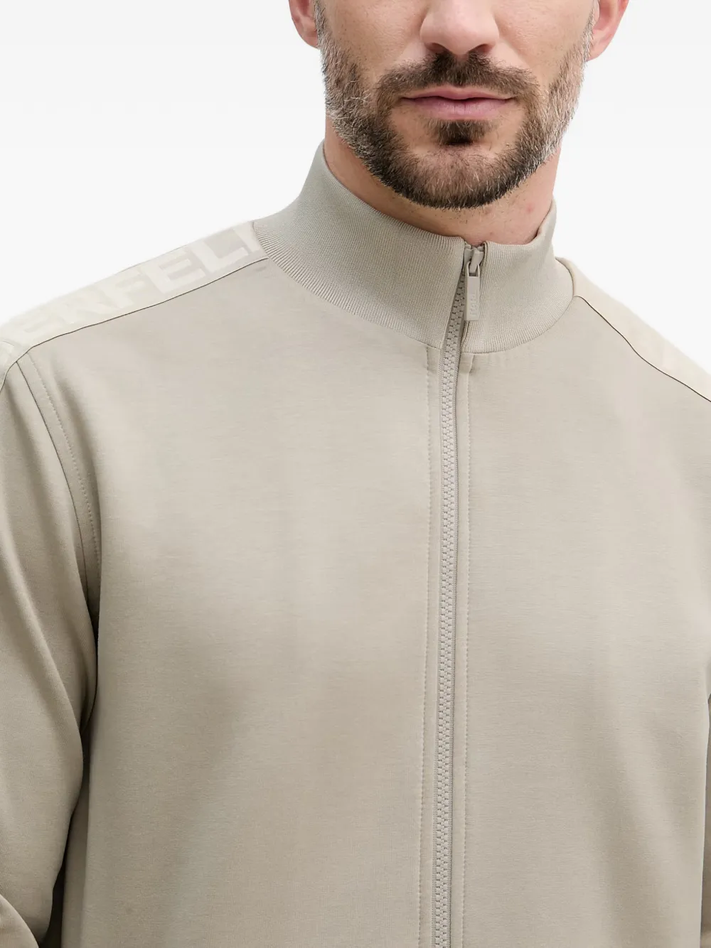 Karl Lagerfeld Sweater met logoband Grijs