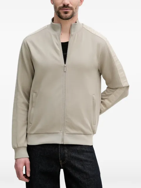 Karl Lagerfeld logo-tape zip-up sweatshirt