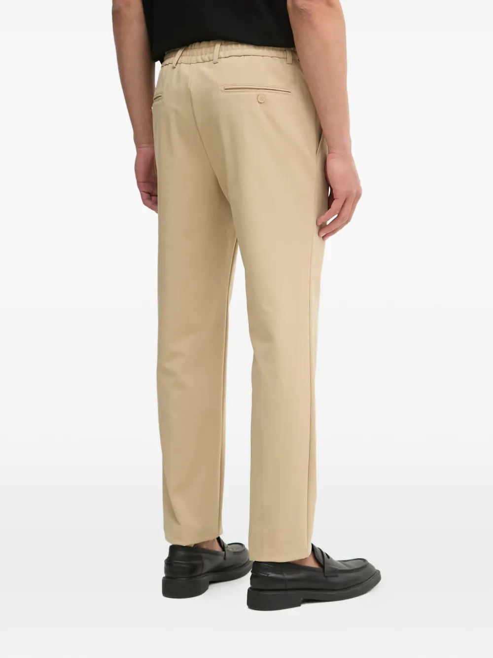 Karl Lagerfeld Broek met trekkoordtaille Beige