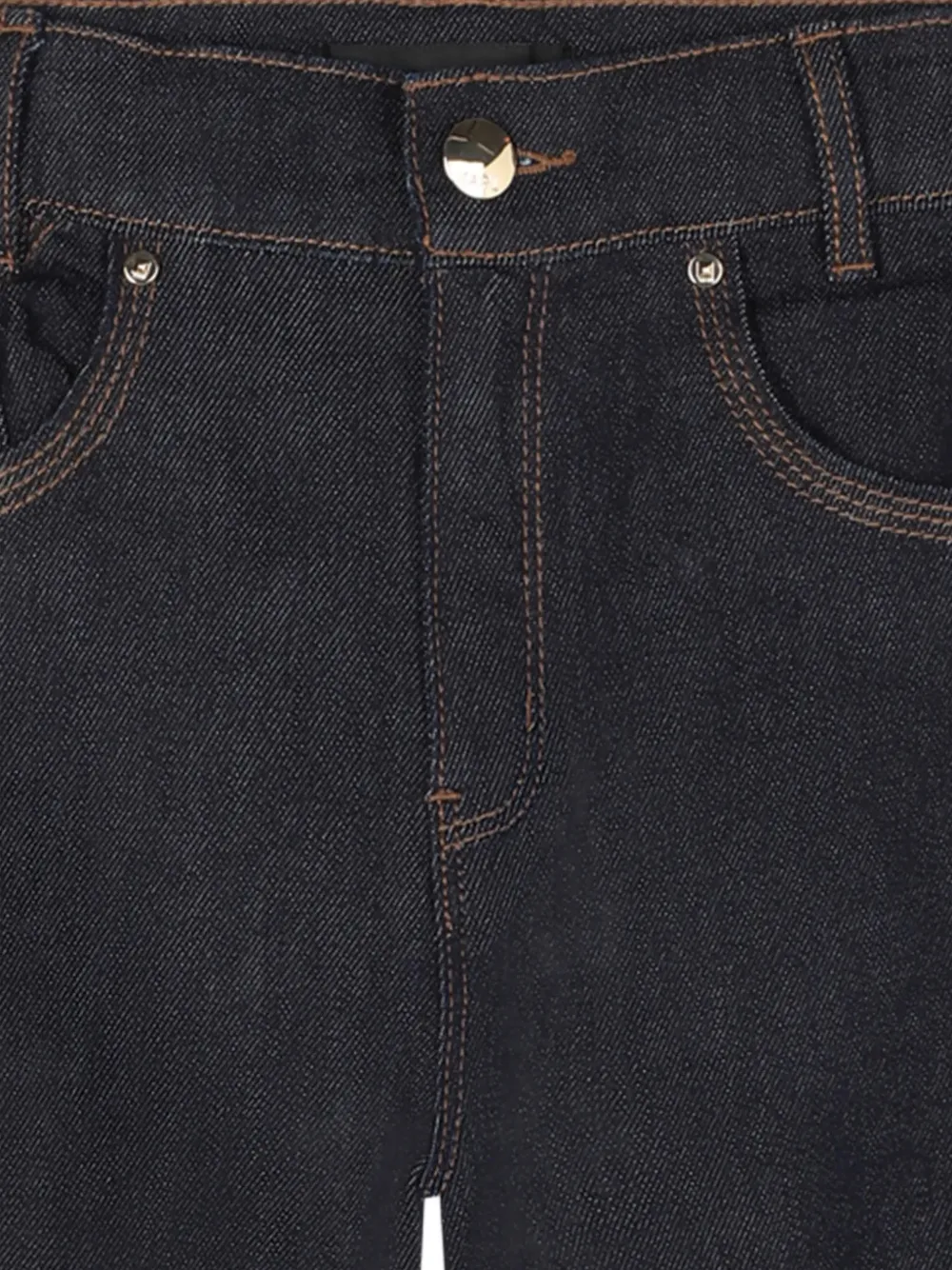Karl Lagerfeld Kids Jeans met geborduurd logo en wijde pijpen Blauw