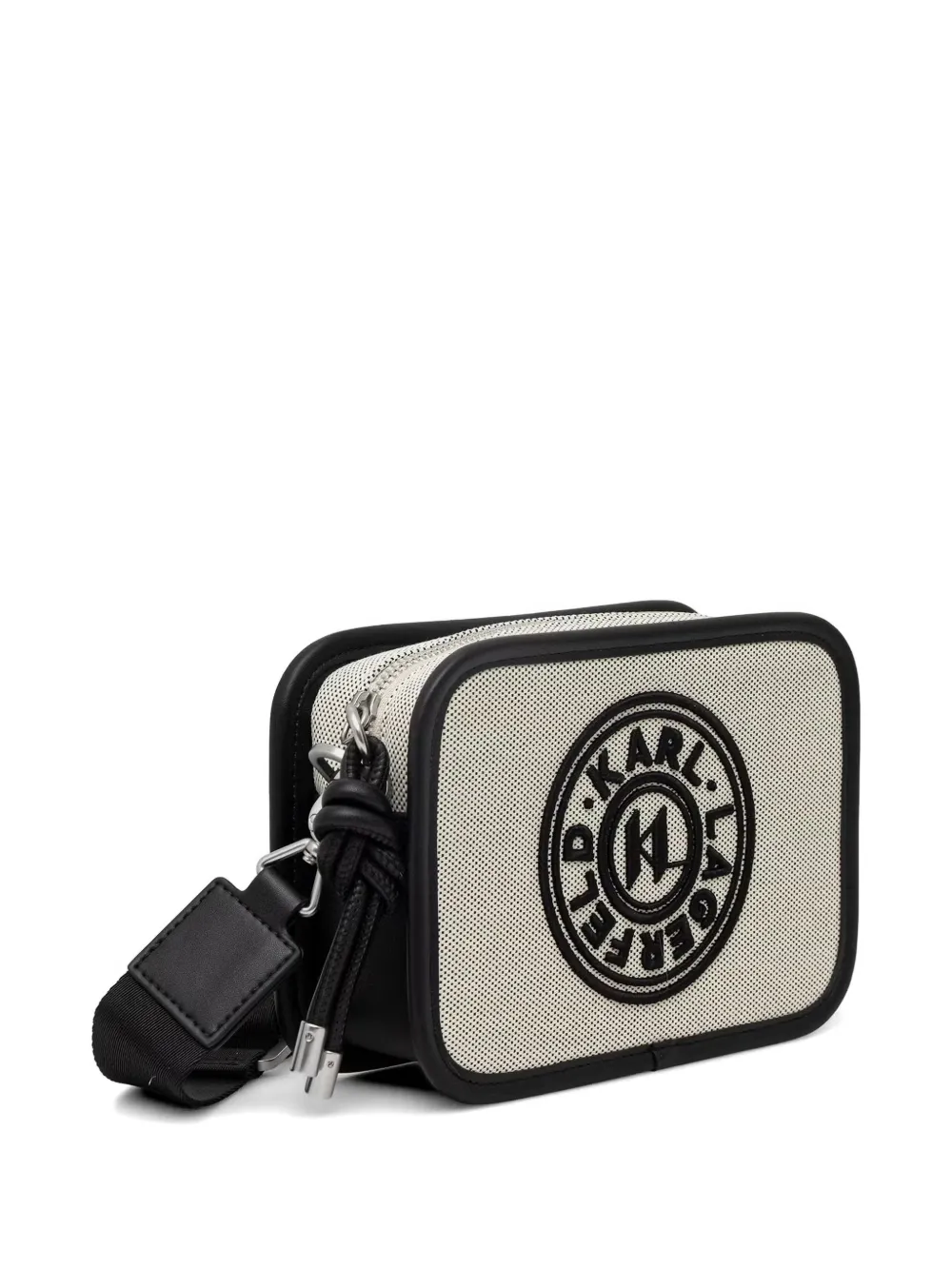 Karl Lagerfeld Schoudertas met logopatch Beige