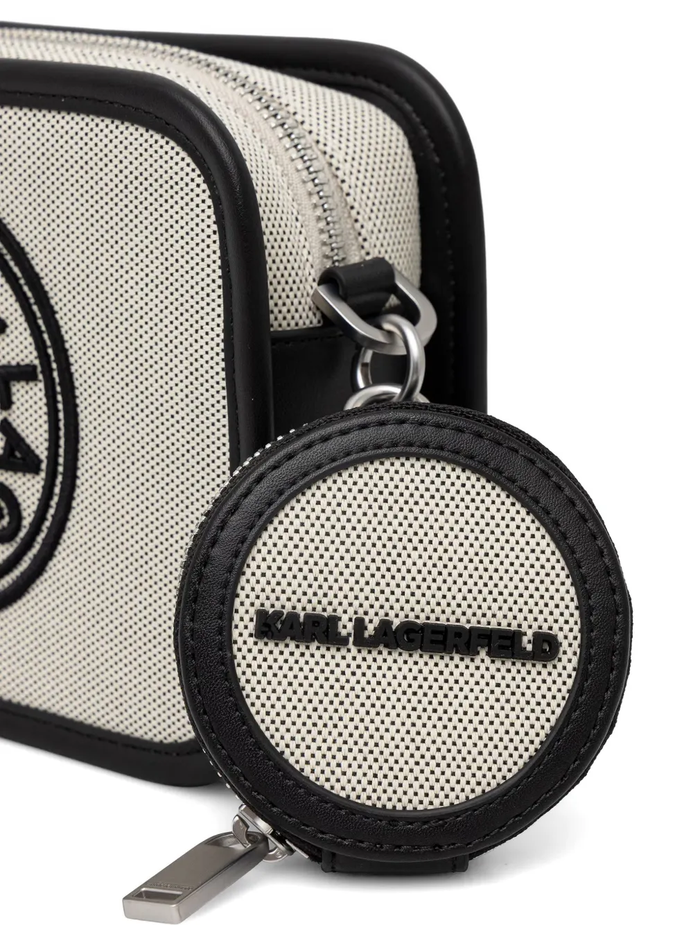 Karl Lagerfeld Schoudertas met logopatch Beige