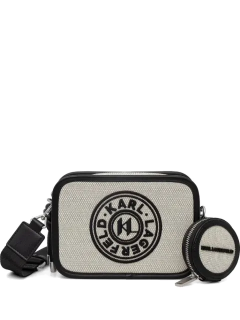Karl Lagerfeld logo-patch shoulder bag