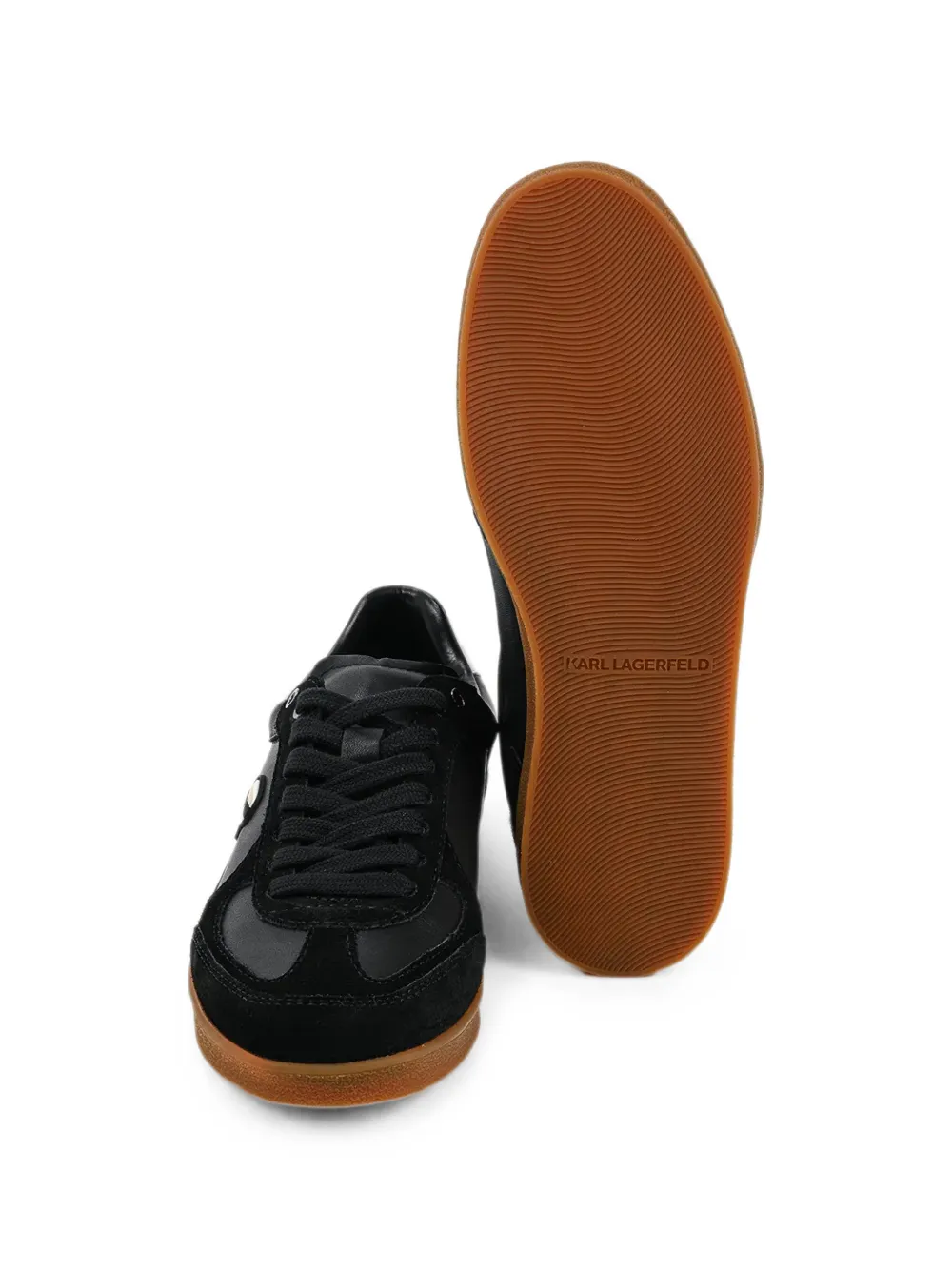 Karl Lagerfeld Ikon NFT Kandidate lace-up leather sneakers Zwart