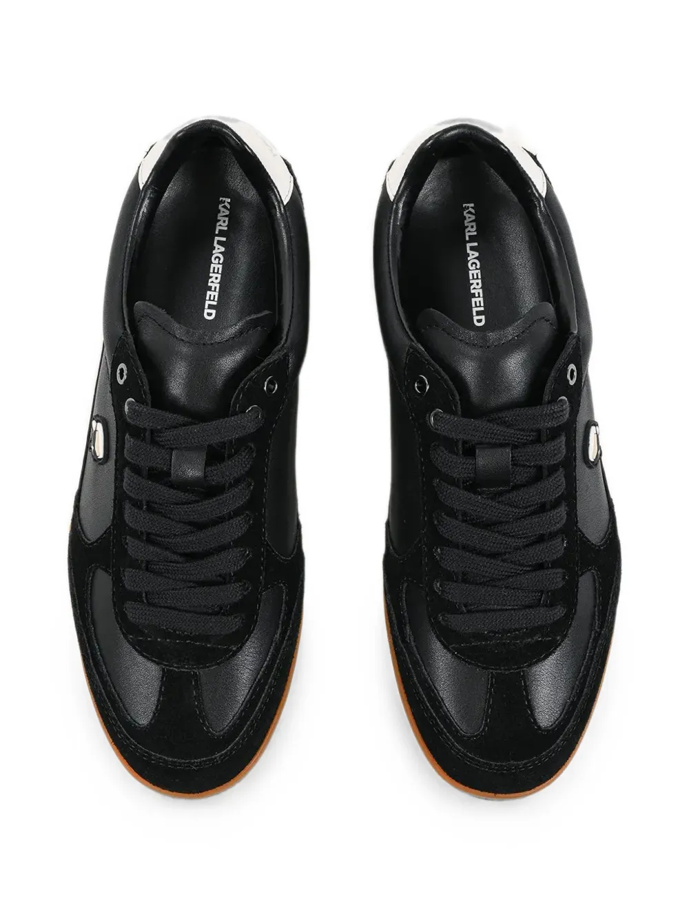 Karl Lagerfeld Ikon NFT Kandidate lace-up leather sneakers Zwart