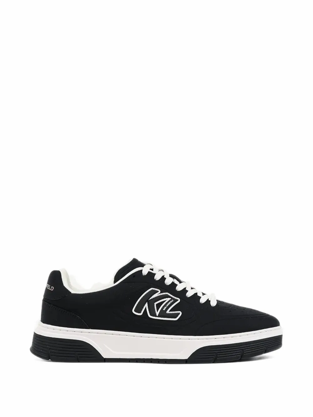 Karl Lagerfeld logo-patch lace-up sneakers - Nero