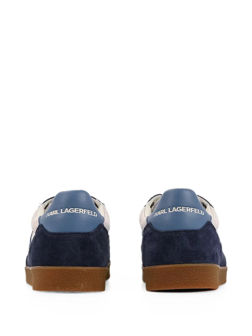 Karl Lagerfeld panelled sneakers Blauw