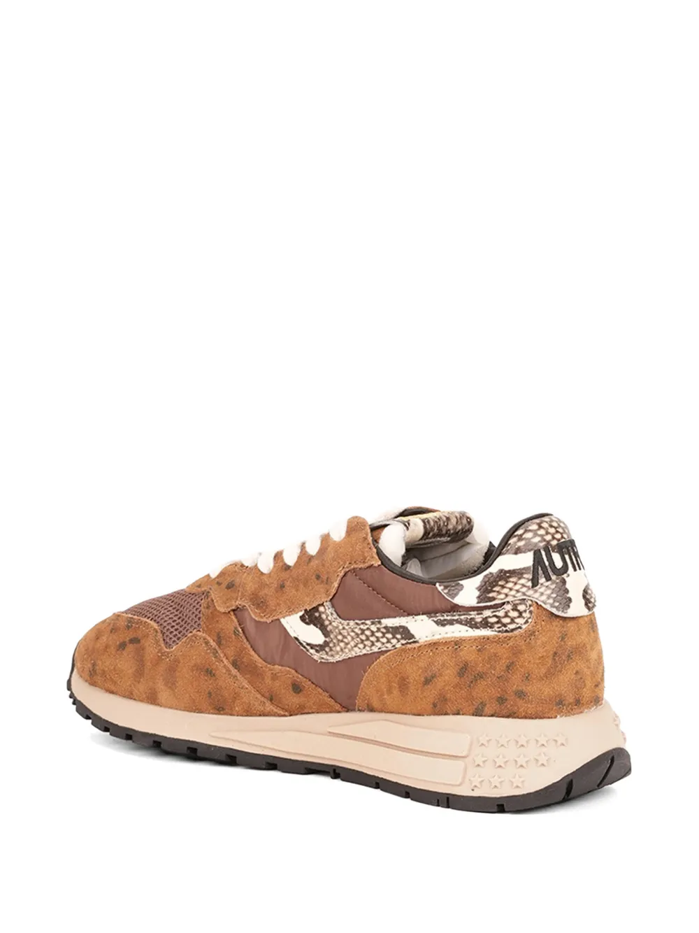 Autry Reelwind Low python-print leopard-print sneakers Bruin