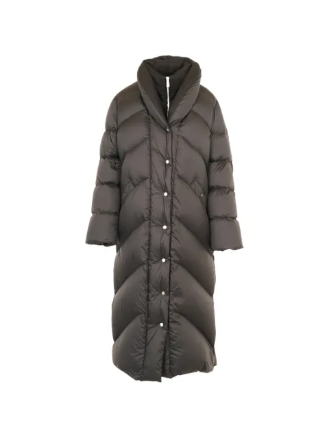 Add quilted-down padded coat
