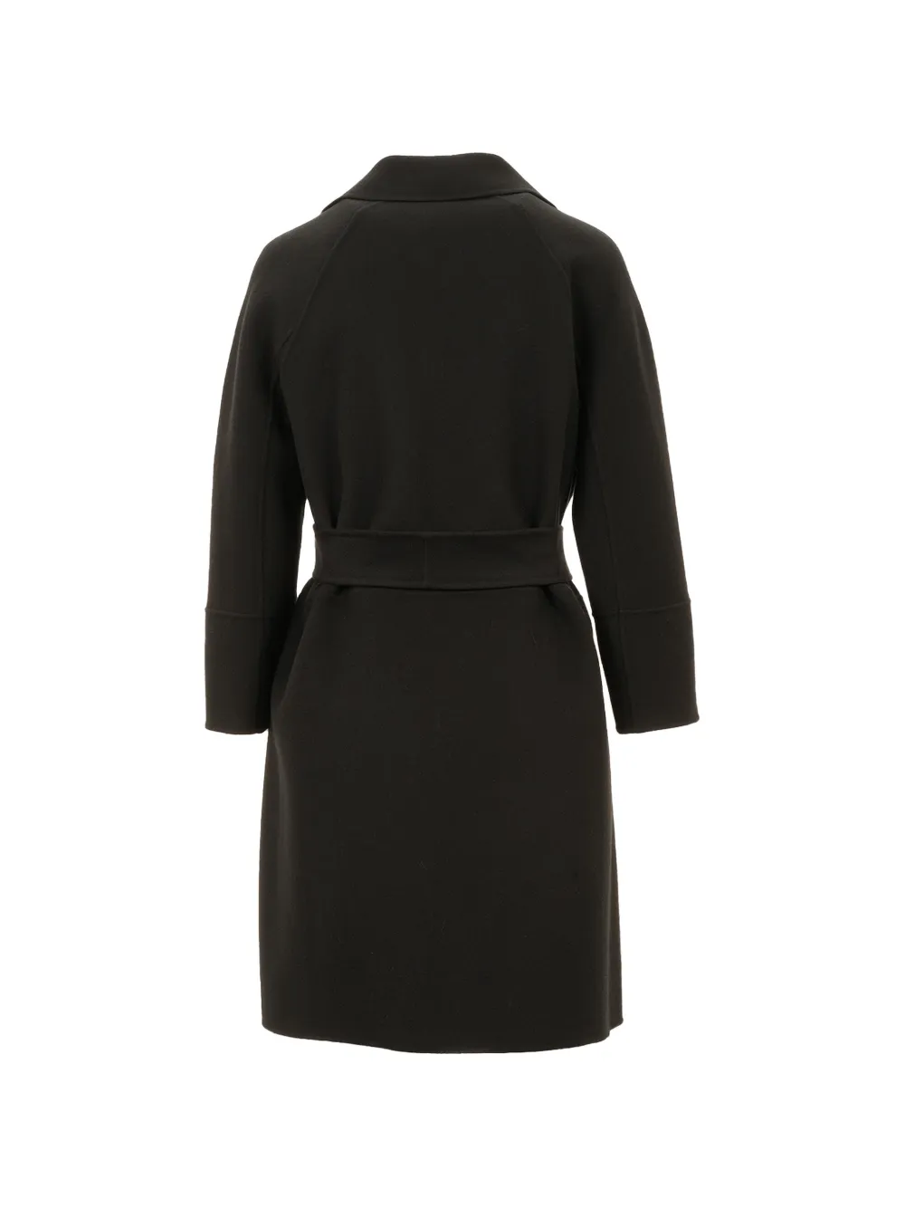 'S Max Mara Jas met gekerfde revers en ceintuur Zwart
