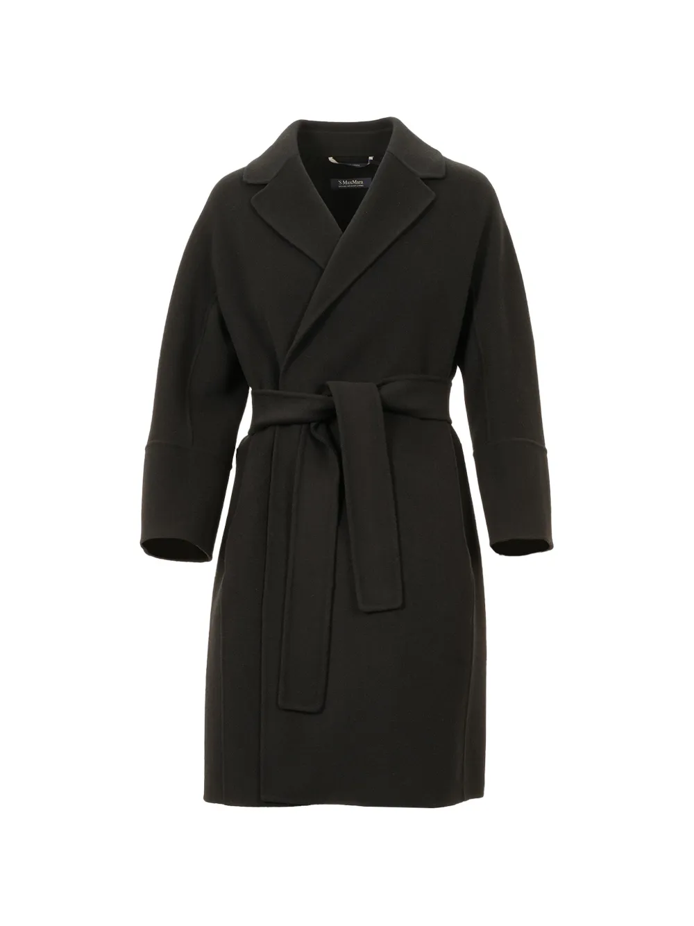 'S Max Mara Cappotto con cintura - Nero