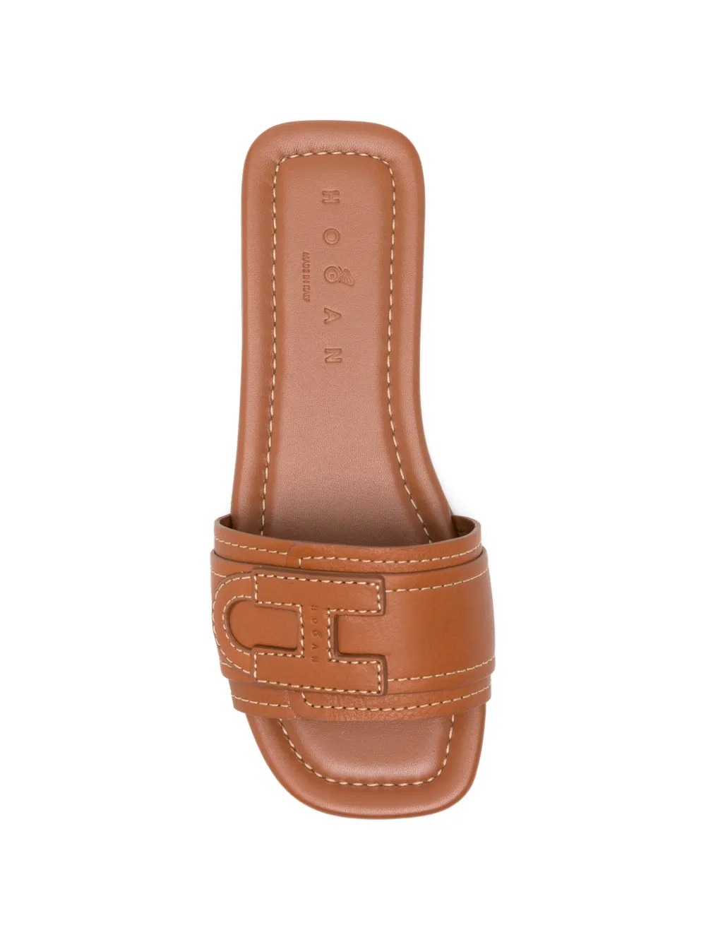 Hogan H685 logo detail sandals Bruin
