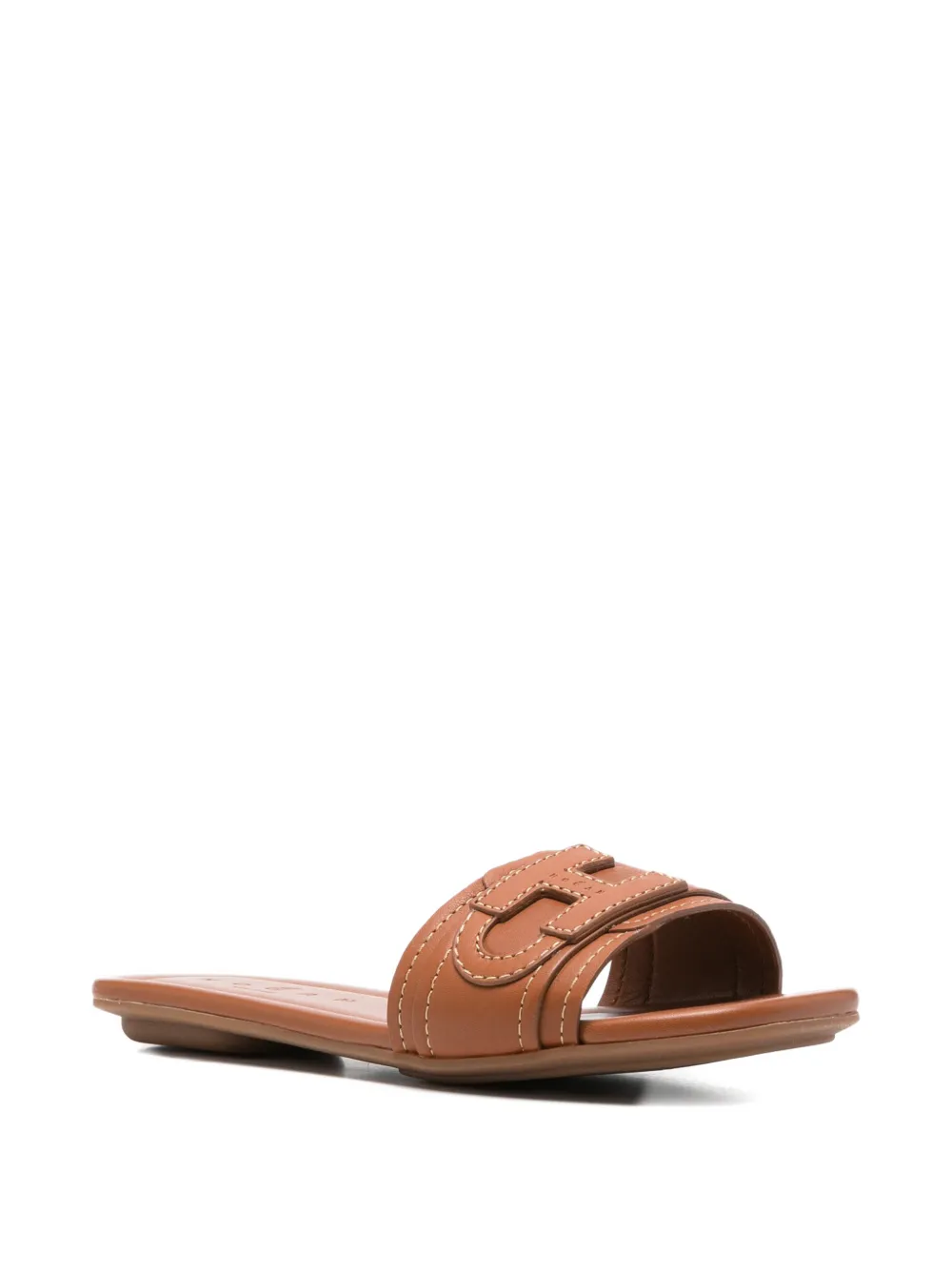 Hogan H685 logo detail sandals Bruin