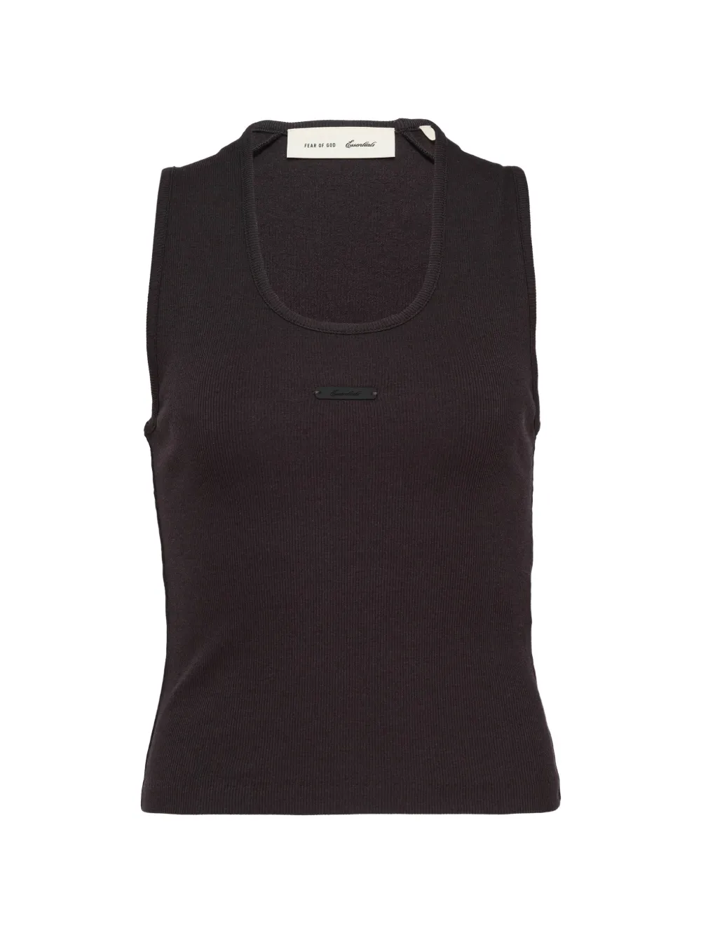 FEAR OF GOD ESSENTIALS logo-patch tank top - Nero