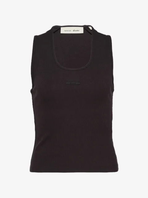 FEAR OF GOD ESSENTIALS logo-patch tank top