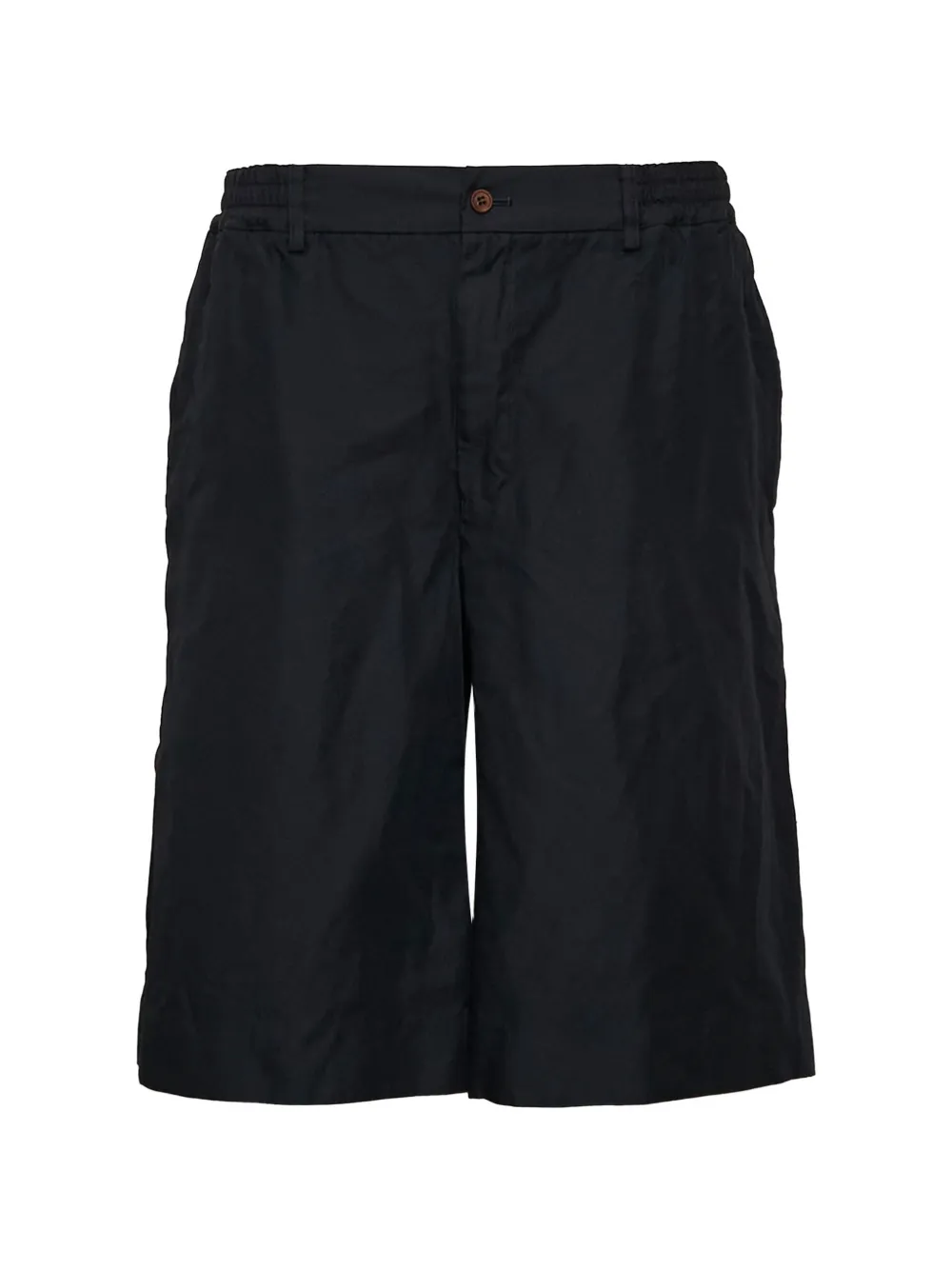 Comme des Garçons Homme Plus elasticated-waistband wide-leg shorts - Nero