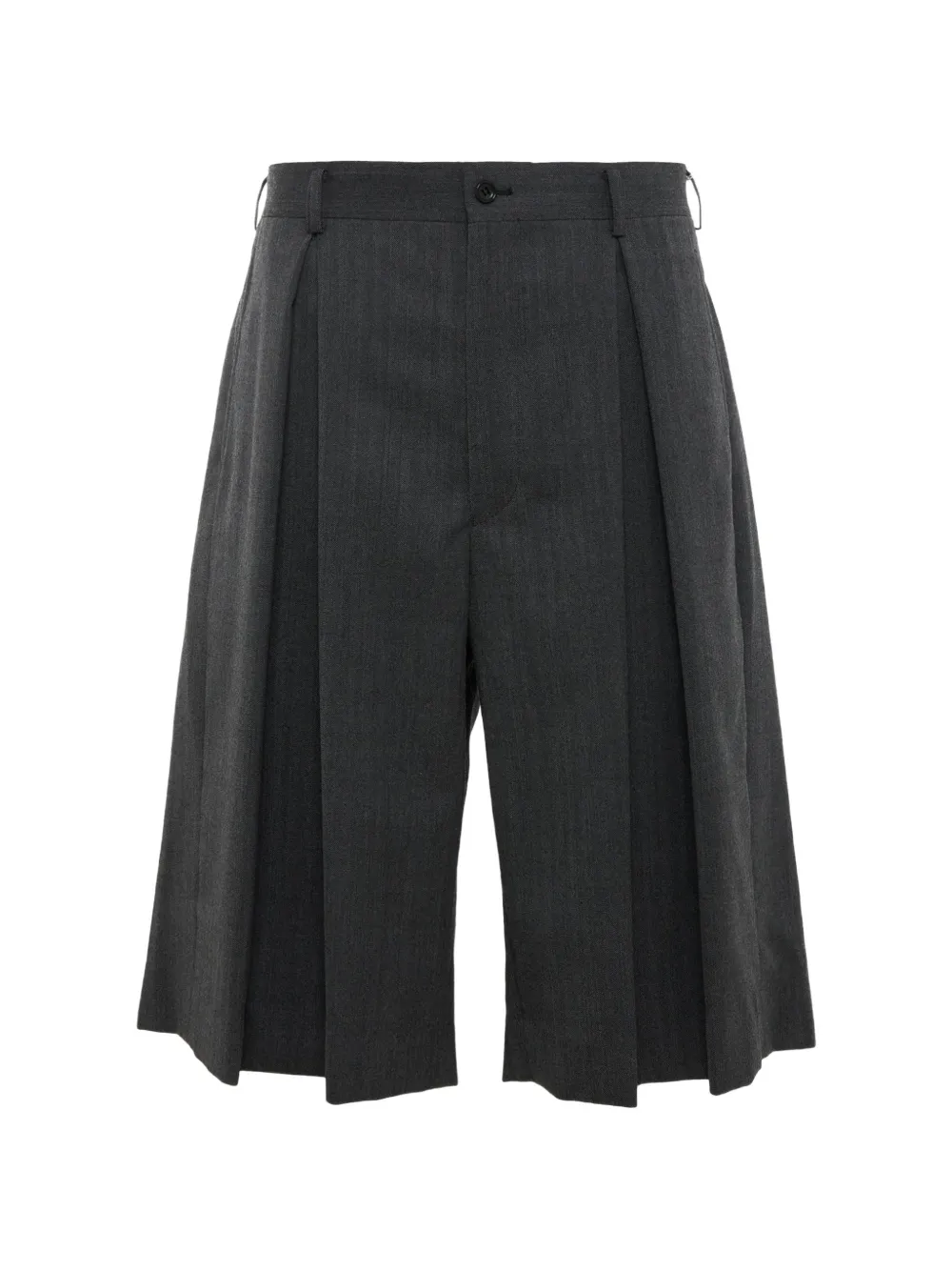 Comme des Garçons Homme Plus pleated wide-leg shorts - Grigio