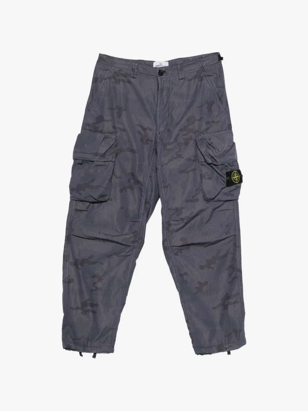 Stone Island camouflage-print ripstop cargo pants | Blue | Image 1