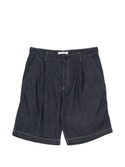 SAMSOE SAMSOE Samandla pleated contrast-stitch shorts