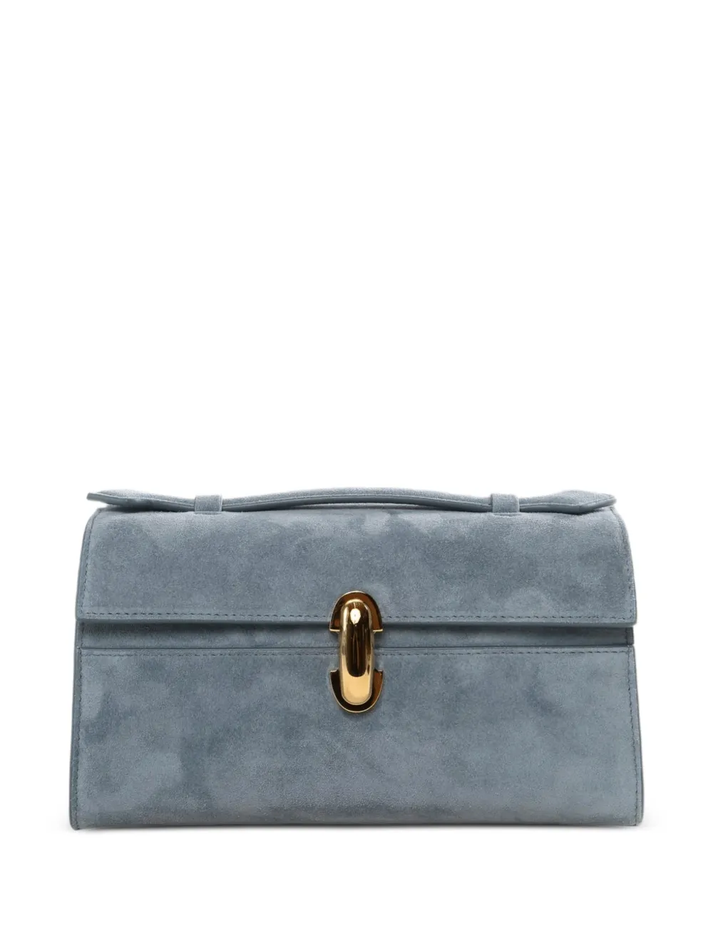 Savette  시메트리 스웨이드 숄더 백 | 블루 | Image 1