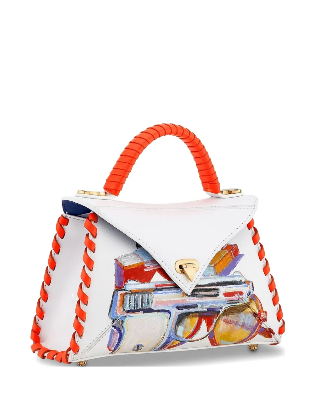 Tyler Ellis small LJ leather tote bag - Bianco