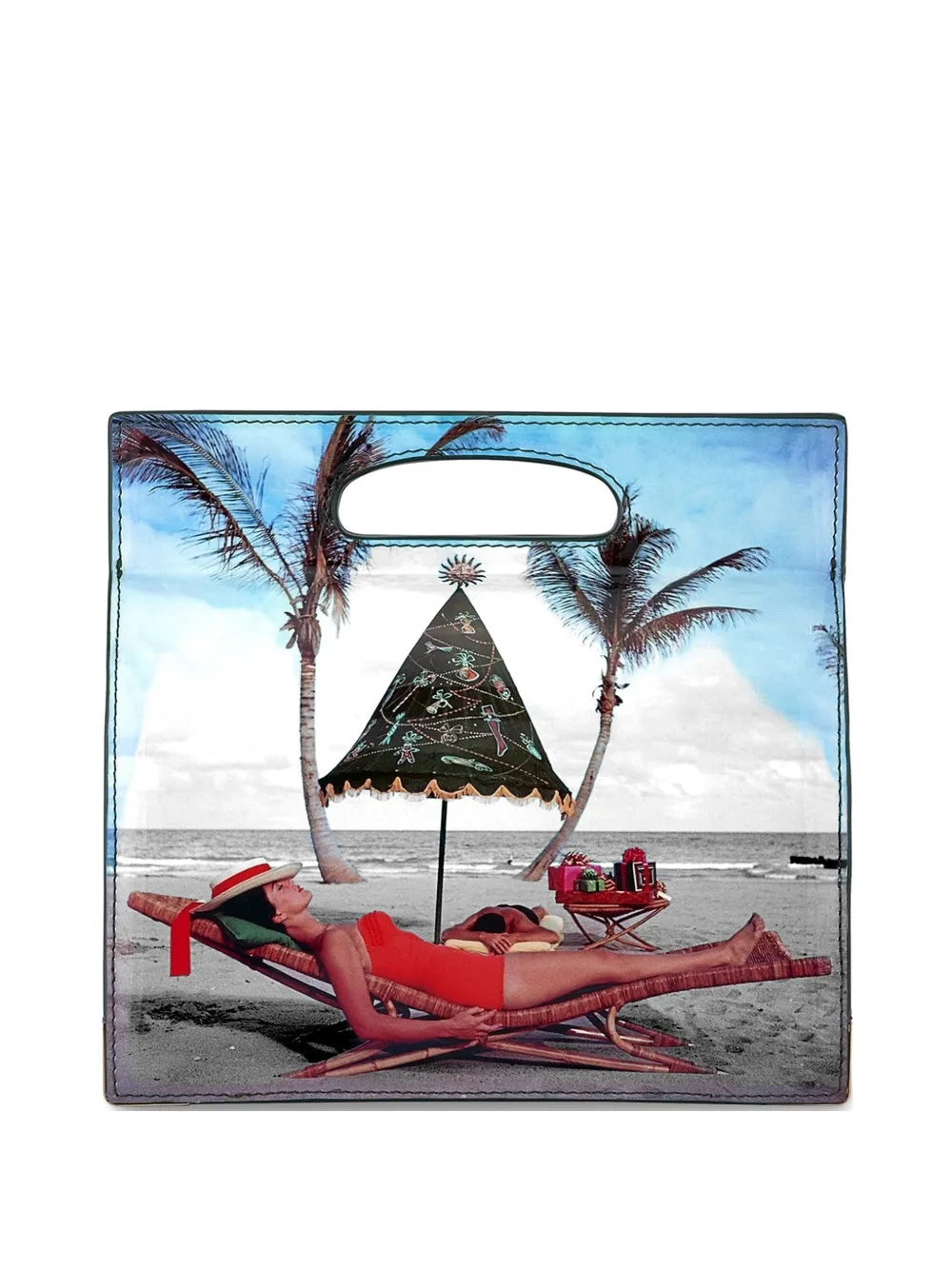 Tyler Ellis Stella metal trim handbag - Blu