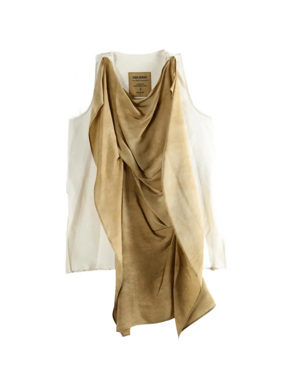 Uma Wang draped Taylor top - Marrone
