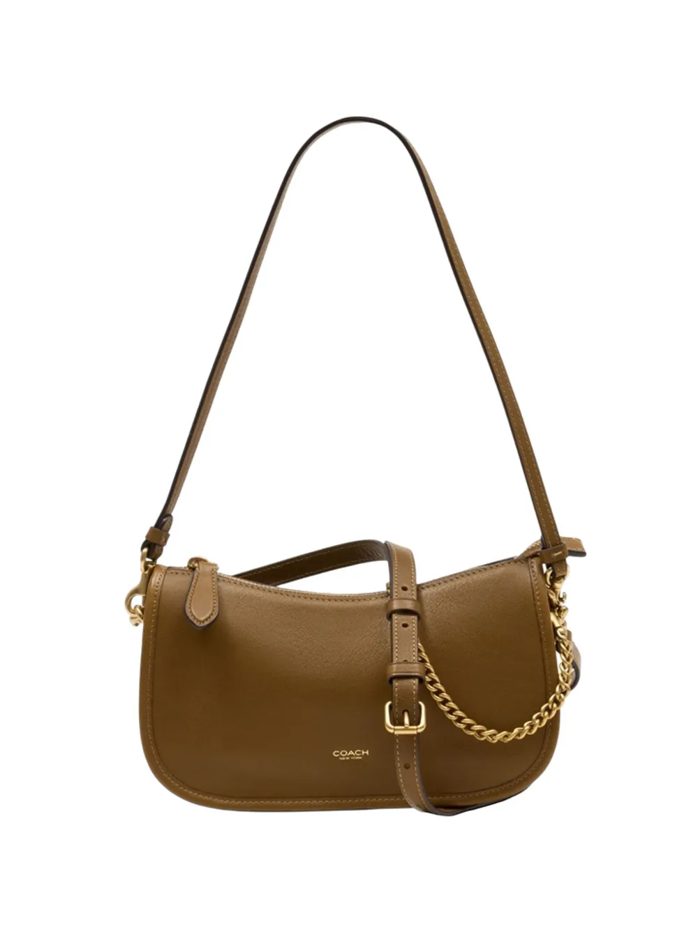 Coach Waverly leather shoulder bag - Verde