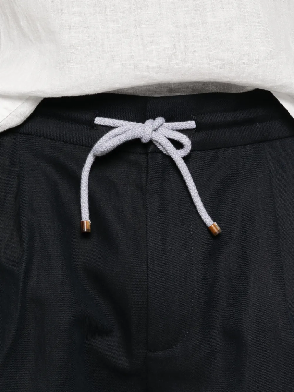 Brunello Cucinelli Shorts met trekkoord Blauw
