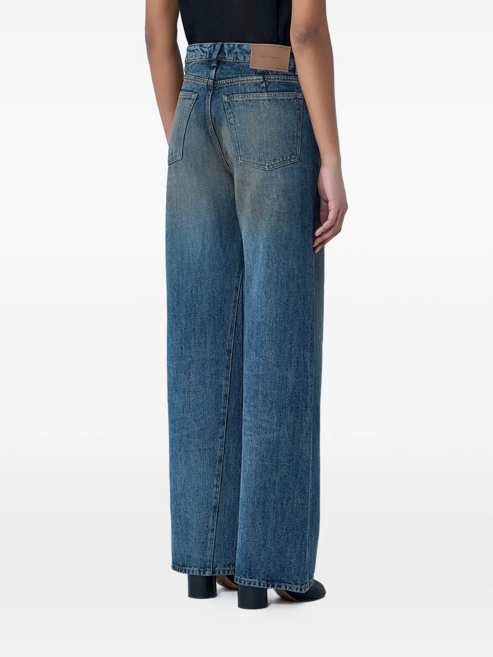 OUR LEGACY Jeans met wijde pijpen Blauw