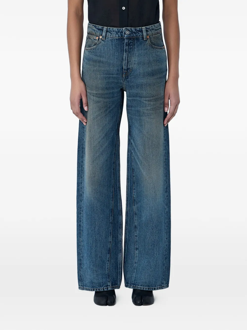 OUR LEGACY five-pocket wide-leg jeans - Blu