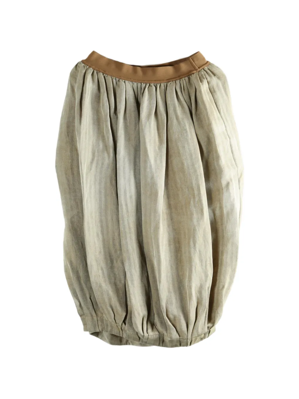 Uma Wang pleated bubble midi skirt - Toni neutri