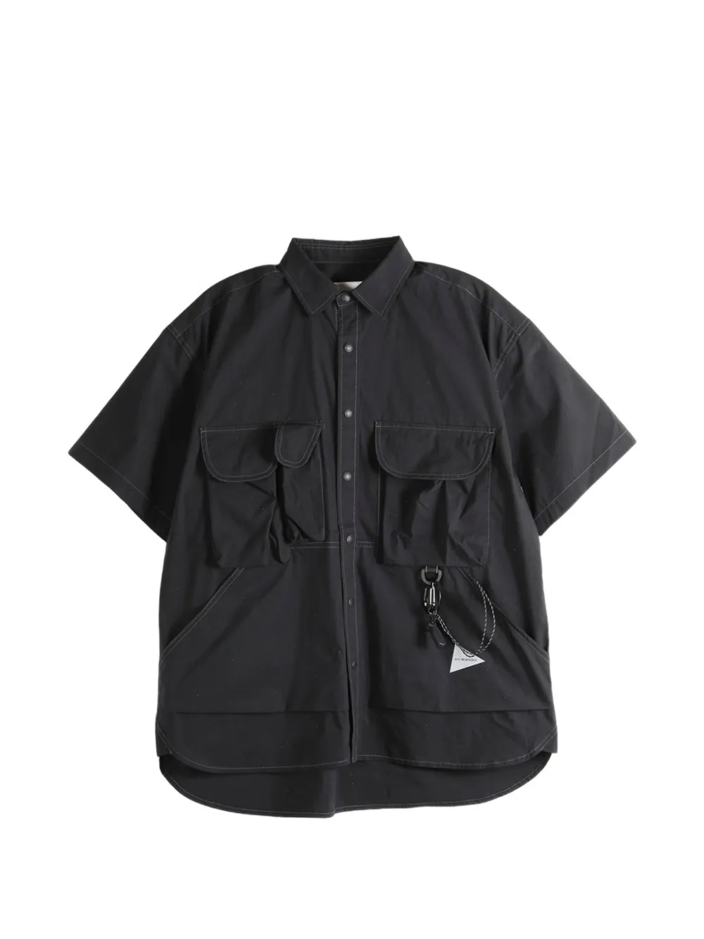 and Wander cargo-pocket short-sleeve shirt - Nero
