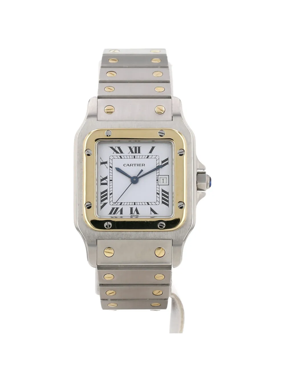 Cartier 1990s Santos 41mm watch - Bianco