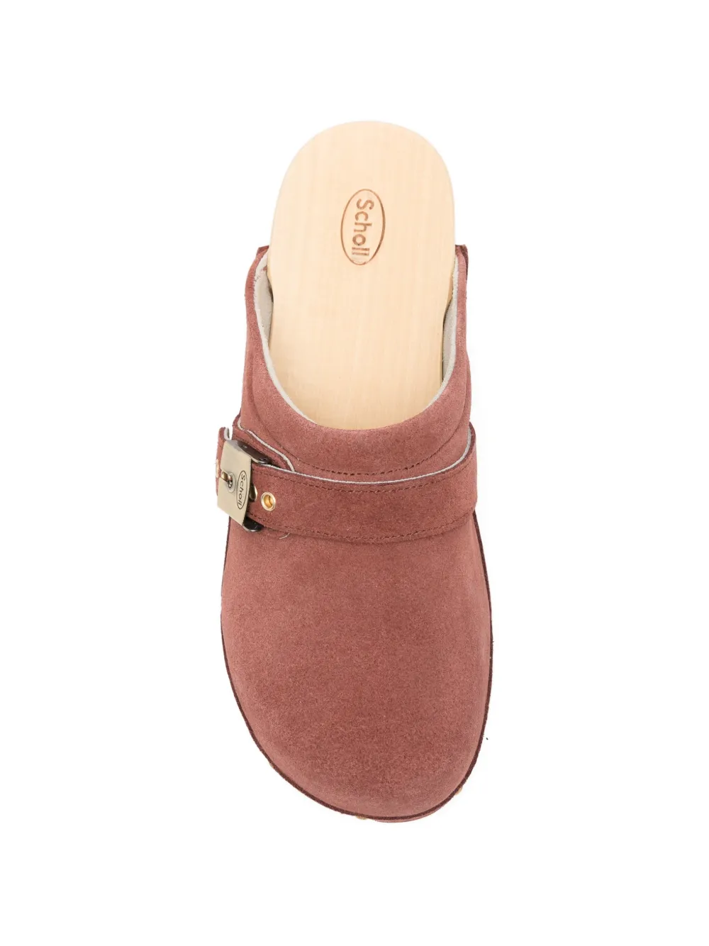 Scholl Pescura klompen met gespsluiting Rood